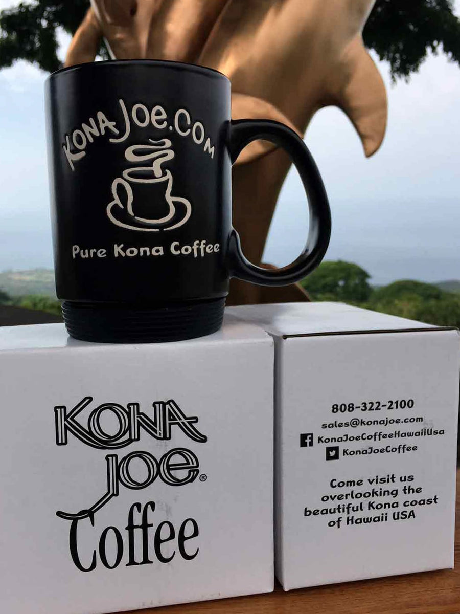 Deluxe Signature Kona Joe Mug with Rubber Bottom – Kona Joe Coffee