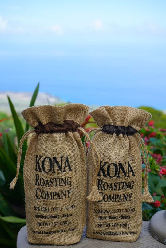 30% Kona Blend Coffee in Burlap